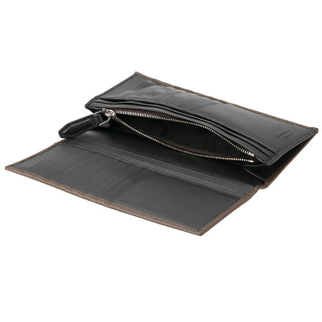 フェラガモ 長財布 メンズ ブランド Ferragamo 66A069CALF BRW 753 622 ブラウン 66A069CALF-BRW-753-622