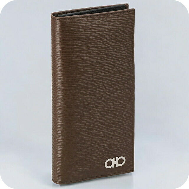 フェラガモ 長財布 メンズ ブランド Ferragamo 66A069CALF BRW 753 622 ブラウン 66A069CALF-BRW-753-622