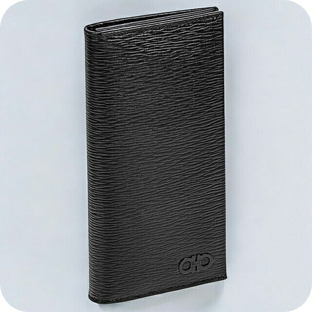 フェラガモ 長財布 メンズ ブランド Ferragamo 66A069PEBBLE NE DR 733 359 ブラック 66A069PEBBLE-NE-DR-733-359