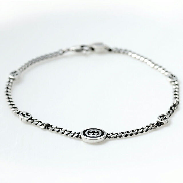 グッチ ブレスレット メンズ ブランド インターロッキングG チェーン シルバー925 678657 J8410 8191 シルバー アクセサリー 選べるモデル 678657-J8410-8191