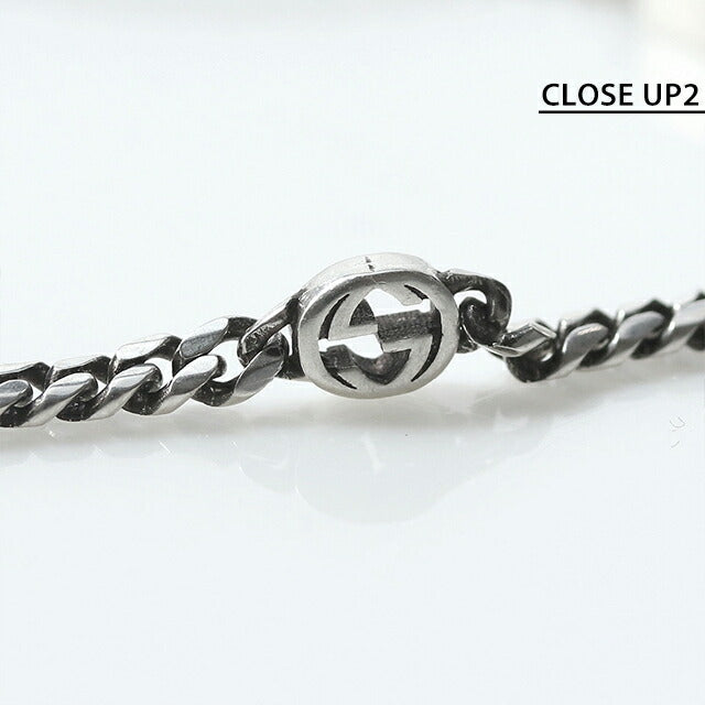グッチ ブレスレット メンズ ブランド インターロッキングG チェーン シルバー925 678657 J8410 8191 シルバー アクセサリー 678657-J8410-8191-18