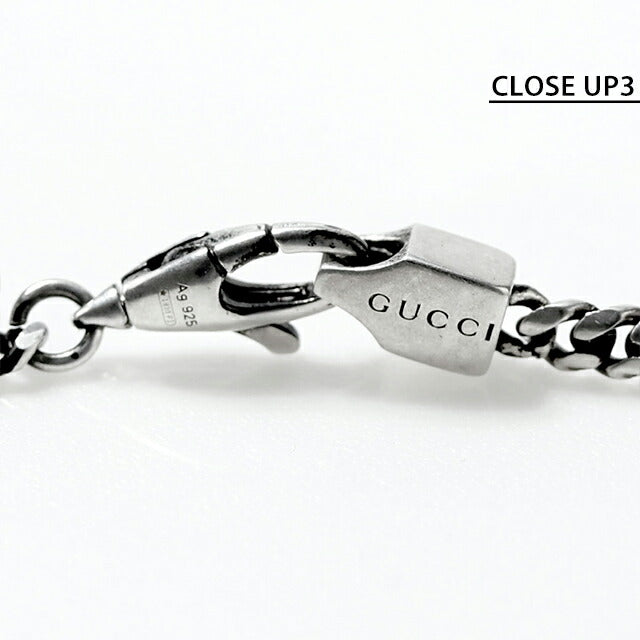 グッチ ブレスレット メンズ ブランド インターロッキングG チェーン シルバー925 678657 J8410 8191 シルバー アクセサリー 678657-J8410-8191-19