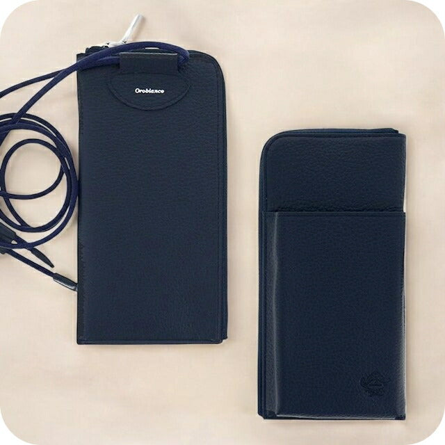 オロビアンコ スマホショルダー メンズ レディース ブランド Orobianco 革 レザーウォレット 小銭入れあり 牛革 7025487 ネイビー 小物 7025487