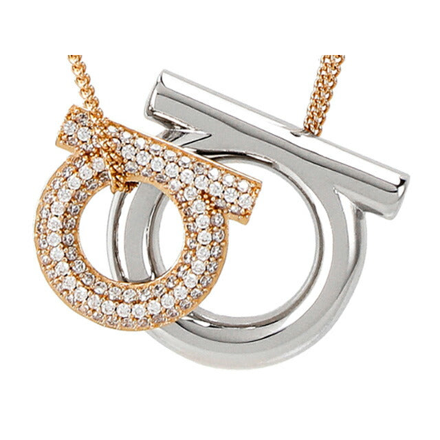 フェラガモ ネックレス レディース ブランド Ferragamo 760488 シルバー/ゴールド 760488-OR-SC-743-136