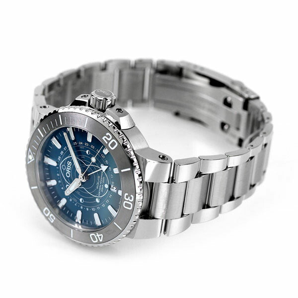 オリス 時計 アクイス ダットワット 限定モデル 43.5mm ポインタームーン 01 761 7765 4185-Set ORIS 腕時計 自動巻き 新品 761-7765-4185-SET