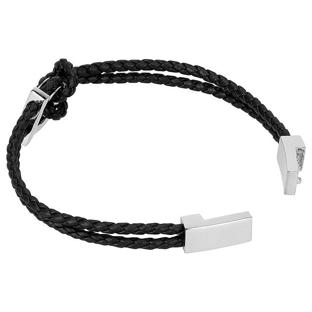 フェラガモ ブレスレット メンズ ブランド Ferragamo 770141 ブラック/シルバー 770141-NE-PL-712-422