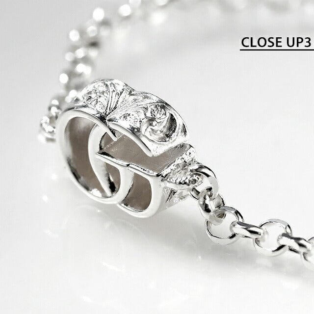 グッチ ブレスレット レディース ブランド GUCCI ダブルG 18 ロゴ 770756 J8400 8106 シルバー アクセサリー 770756-J8400-8106-18