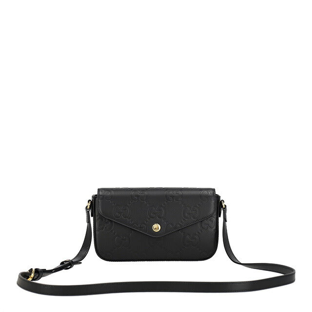 グッチ 二つ折り財布 レディース ブランド GUCCI レザー 781583-DTDHT 1000 ブラック ウォレット 高級 おしゃれ プレゼント 実用的