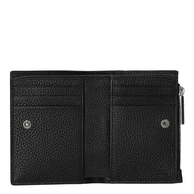 グッチ 二つ折り財布 メンズ ブランド GUCCI 795292-AABXM 1000 ブラック ウォレット 高級 おしゃれ プレゼント 実用的