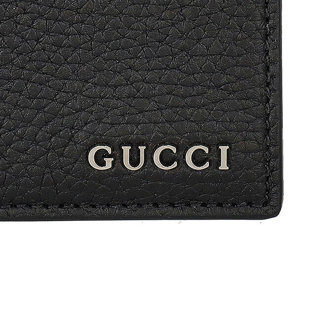 グッチ 二つ折り財布 メンズ ブランド GUCCI 795292-AABXM 1000 ブラック ウォレット 高級 おしゃれ プレゼント 実用的