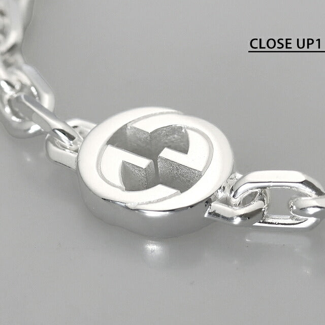 グッチ ブレスレット メンズ ブランド GUCCI インターロッキング チェーン 796351-J8400-8106-20 シルバー アクセサリー 796351-J8400-8106-20