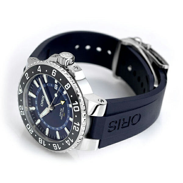 オリス 時計 アクイス GMT デイト 45mm 01 798 7754 4135-07 8 24 05PEB ORIS 腕時計 自動巻き 新品 798-7754-4135M