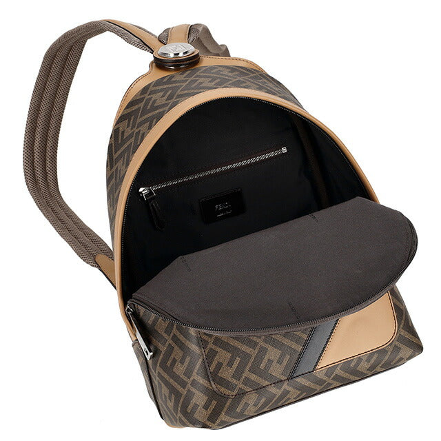 フェンディ リュック メンズ ブランド FENDI レザー 7VZ0770A9XS F1IKC ブラウン 7VZ0770A9XS-F1IKC