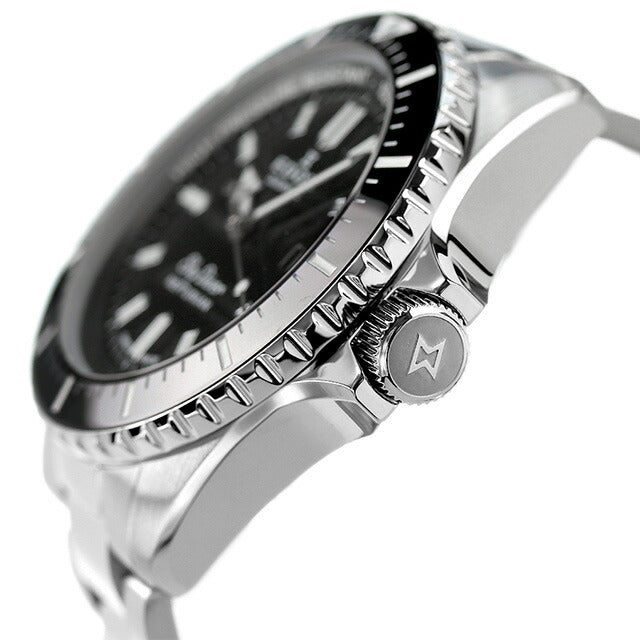 エドックス 腕時計 ブランド スカイダイバー ネプチュニアン オートマティック 自動巻き 機械式 メンズ 80120-3NM-NIN アナログ ブラック 黒 スイス製 80120-3NM-NIN