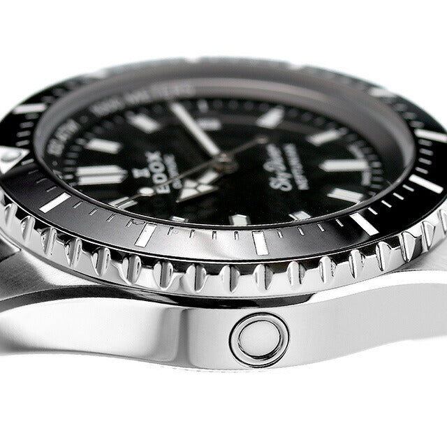 エドックス 腕時計 ブランド スカイダイバー ネプチュニアン オートマティック 自動巻き 機械式 メンズ 80120-3NM-NIN アナログ ブラック 黒 スイス製 80120-3NM-NIN