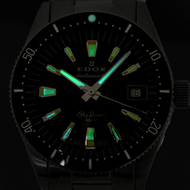 エドックス スカイダイバー 38 デイト オートマティック 自動巻き 腕時計 ブランド メンズ レディース EDOX 80131-3NM-NIB アナログ 80131-3NM-NIB