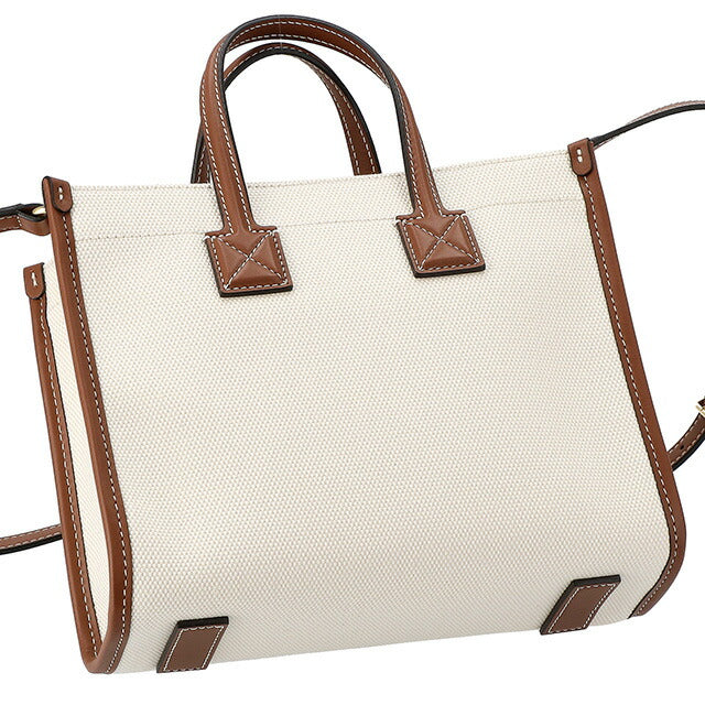 バ-バリ- ハンドバッグ レディース ブランド BURBERRY 8044143 ホワイト/ブラウン 8044143