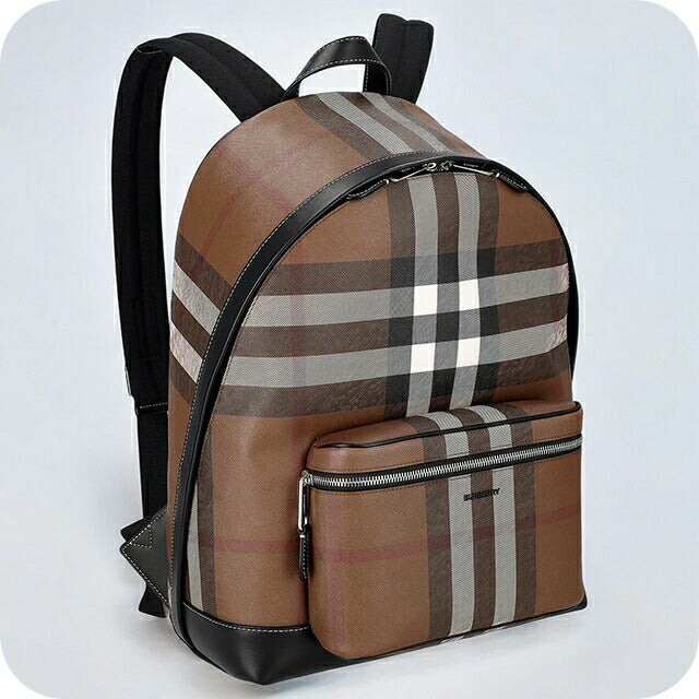 バ-バリ- リュック メンズ ブランド BURBERRY チェック 8051414 ブラウン 8051414