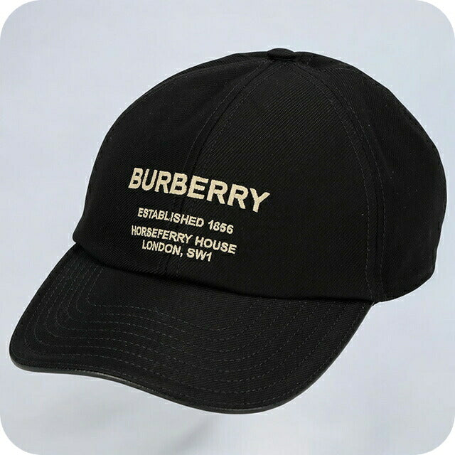バ-バリ- キャップ メンズ ブランド BURBERRY 8068034 L ブラック 8068034-L