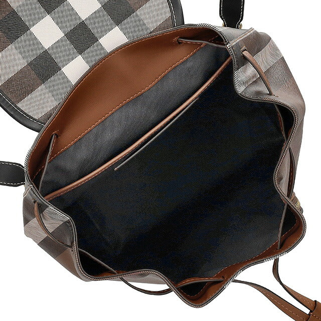 バ-バリ- リュック メンズ ブランド BURBERRY チェック 8069664 ブラウン 8069664