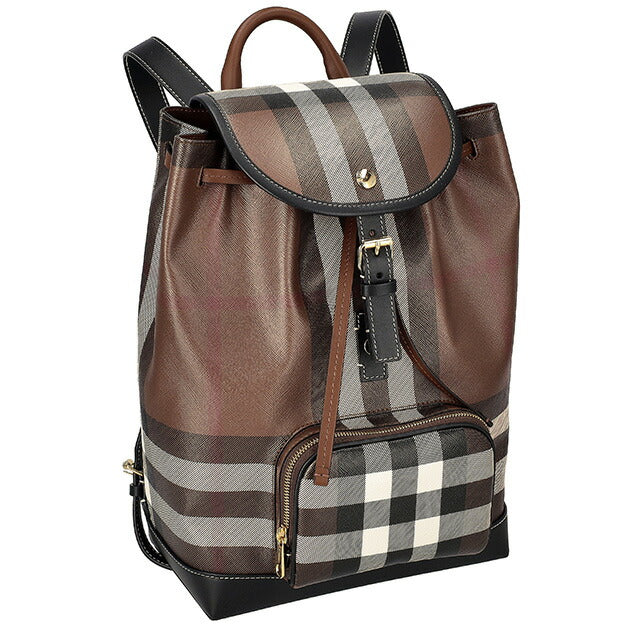 バ-バリ- リュック メンズ ブランド BURBERRY チェック 8069664 ブラウン 8069664