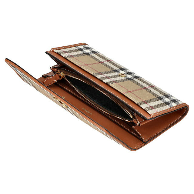 バ-バリ- 長財布 レディース ブランド BURBERRY チェック 8070414 ベージュ 8070414