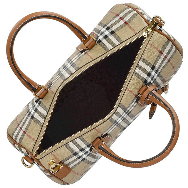 バ-バリ- ハンドバッグ レディース ブランド BURBERRY チェック 8071355 ベージュ 8071355