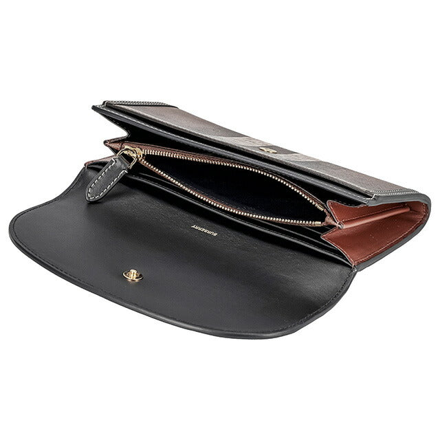 バ-バリ- 長財布 メンズ ブランド BURBERRY チェック 8072668 ブラウン 8072668