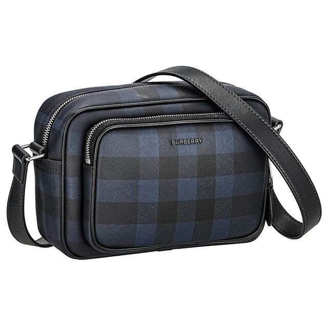 バ-バリ- ショルダーバッグ メンズ レディース ブランド BURBERRY チェック 8073271 ブラック 8073271