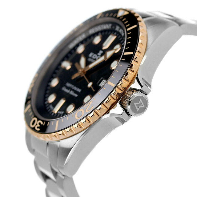 エドックス ネプチュニアン グランデ リザーブ デイト オートマティック 自動巻き 腕時計 ブランド メンズ EDOX 80801-3NRM-NIR アナログ 80801-3NRM-NIR