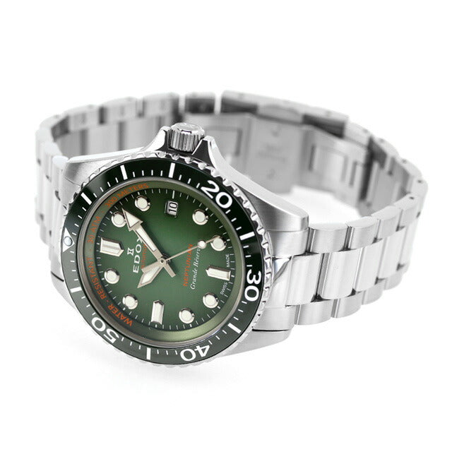 エドックス ネプチュニアン グランデ リザーブ デイト オートマティック 自動巻き 腕時計 ブランド メンズ EDOX 80801-3VM-VDN 80801-3VM-VDN