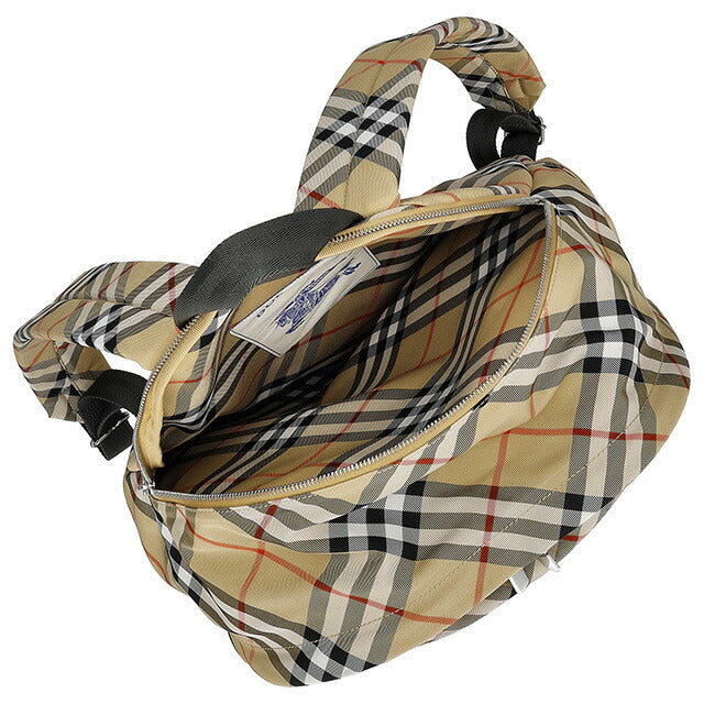 バ-バリ- リュック メンズ ブランド BURBERRY チェック 8091312 ベージュ 8091312