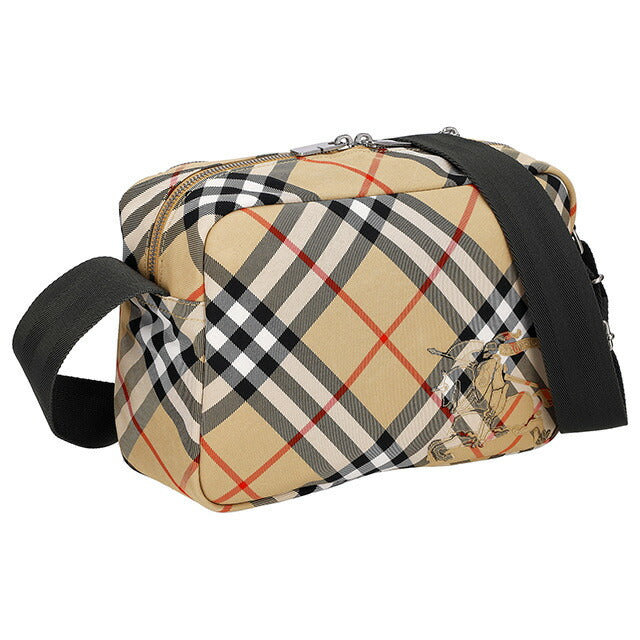 バ-バリ- ショルダーバッグ メンズ ブランド BURBERRY チェック 8091320 ベージュ 8091320