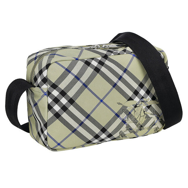 バ-バリ- ショルダーバッグ メンズ ブランド BURBERRY チェック 8091335 ライトベージュ 8091335