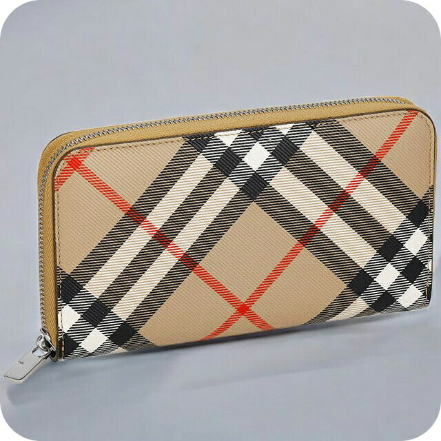 Burberry 8096229X 関税送料込 バ−バリ− 長財布 メンズ ブランド BURBERRY チェック 8091923
