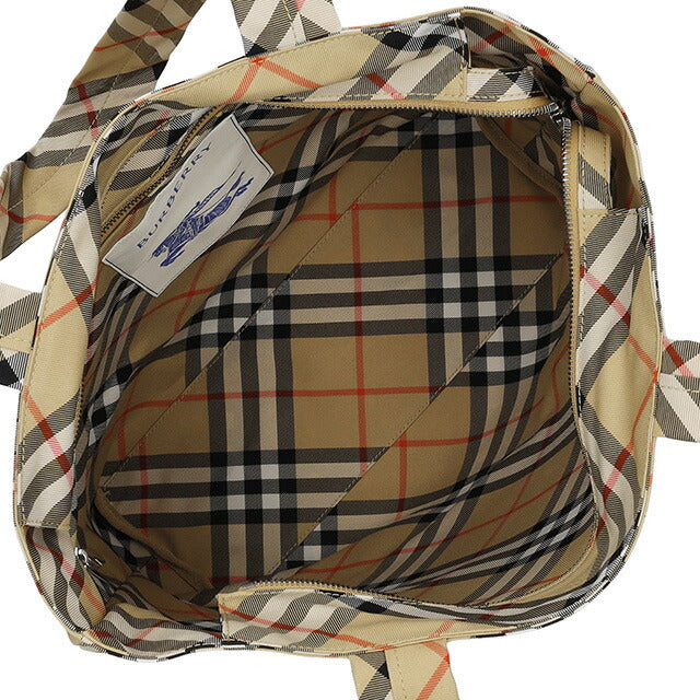 バ-バリ- トートバッグ メンズ ブランド BURBERRY チェック 8097716 ベージュ 8097716