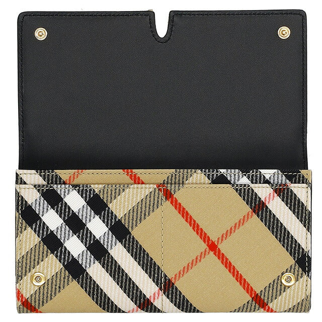 バ-バリ- 長財布 メンズ ブランド BURBERRY チェック 8099215 ベージュ 8099215