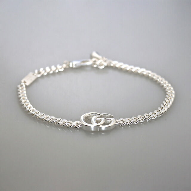 グッチ ブレスレット メンズ ブランド GUCCI ダブルG チェーン 814917-J8400-8106-17 シルバー アクセサリー 814917-J8400-8106-17