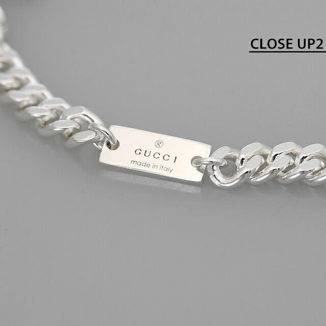 グッチ ブレスレット メンズ ブランド GUCCI ダブルG チェーン 814917-J8400-8106-17 シルバー アクセサリー 814917-J8400-8106-17