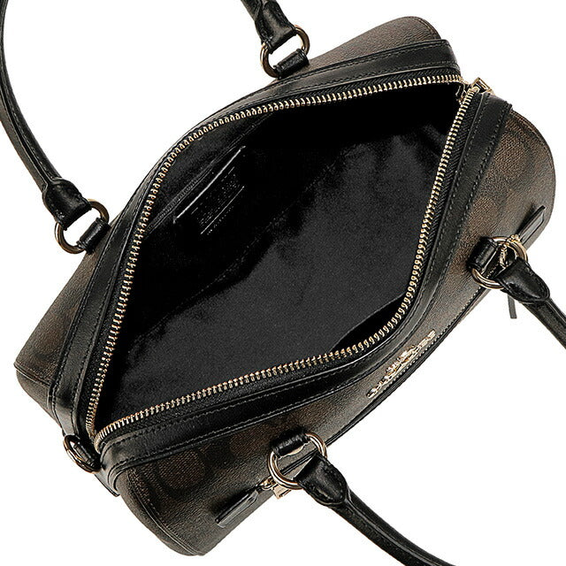 コーチ ハンドバッグ レディース ブランド COACH シグネチャー 83607 IMAA8 1 ブラウン/ブラック 83607-IMAA8-1