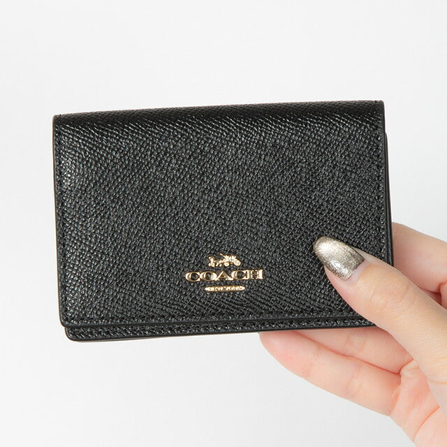コーチ 名刺入れ レディース ブランド COACH 87731 ブラック 87731-IMBLK-1