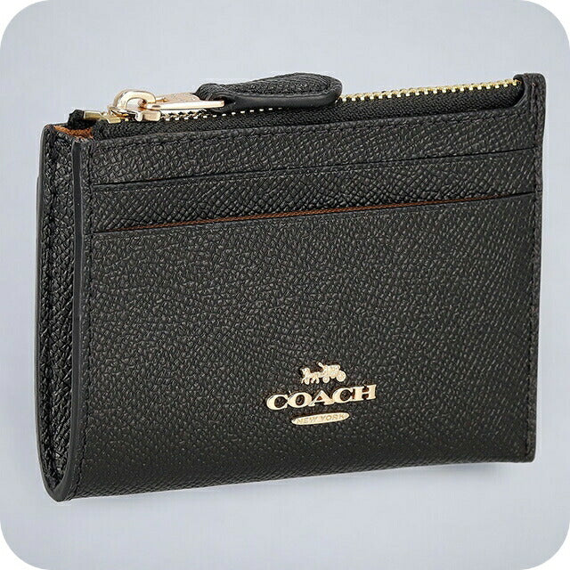 （K.K）COACH グレー コインケース COACH】コーチ コーティングキャンバス スムースレザー