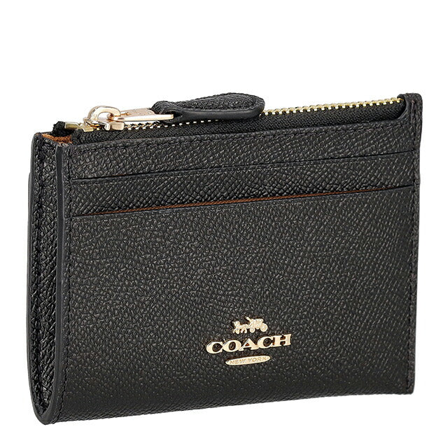 Coach coin case ladies brand COACH leather 88250 IMBLK black