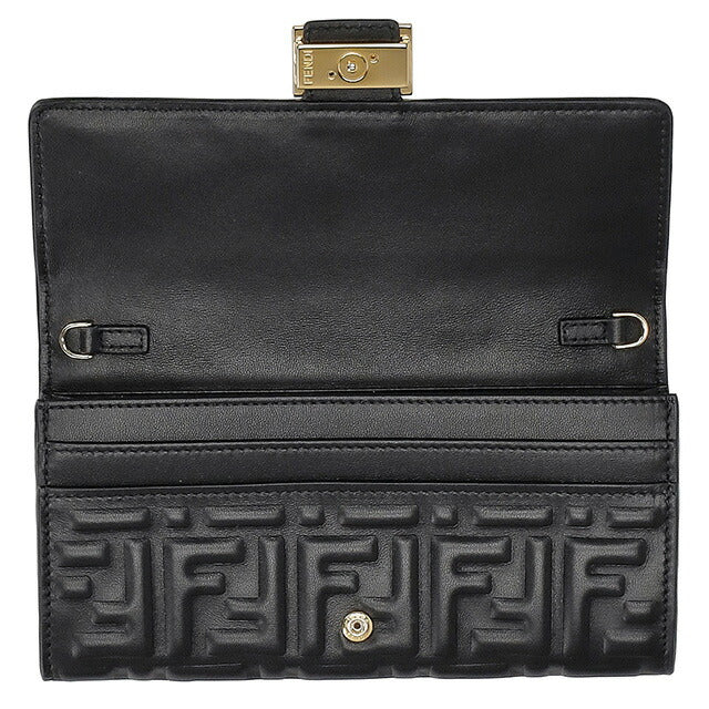 フェンディ 長財布 レディース ブランド FENDI 8M03650AAJD F0KUR ブラック 8M03650AAJD-F0KUR