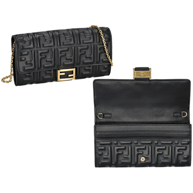 フェンディ 長財布 レディース ブランド FENDI 8M03650AAJD F0KUR ブラック 8M03650AAJD-F0KUR