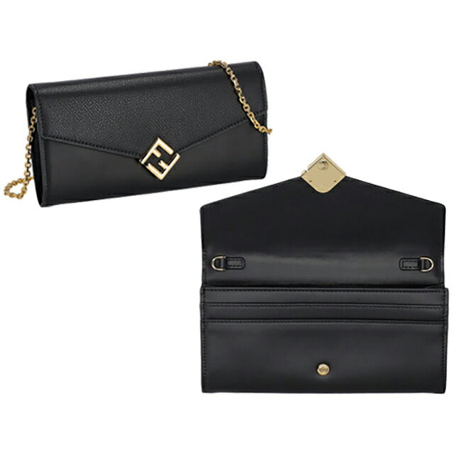 フェンディ 長財布 レディース ブランド FENDI 8M03650ALV4 F0KUR ブラック 8M03650ALV4-F0KUR