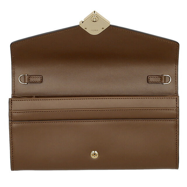 フェンディ 長財布 レディース ブランド FENDI 8M03650ALV4 F1NX9 ブラウン 8M03650ALV4-F1NX9
