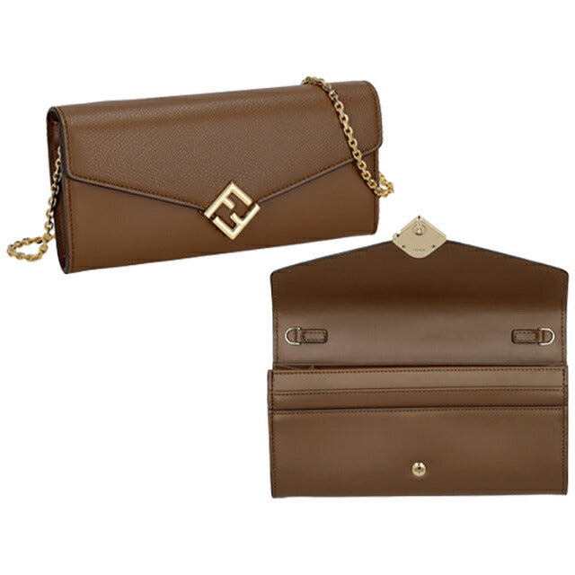 フェンディ 長財布 レディース ブランド FENDI 8M03650ALV4 F1NX9 ブラウン 8M03650ALV4-F1NX9