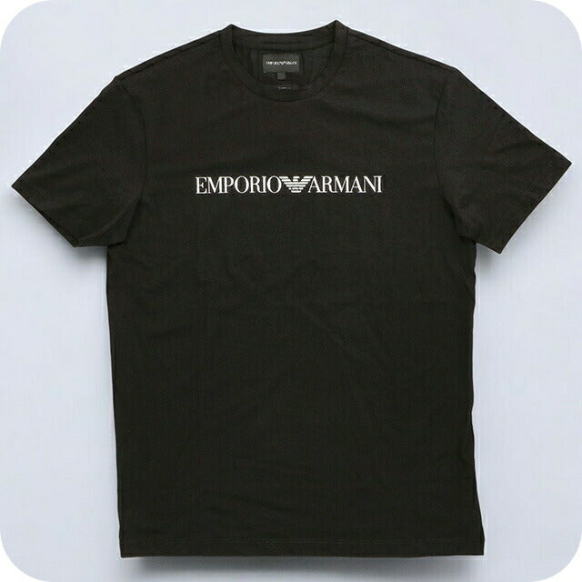 エンポリオ・アルマーニ Tシャツ メンズ ブランド EMPORIO ARMANI 8N1TN51JPZZ 0021 L ブラック 8N1TN51JPZZ-0021-L