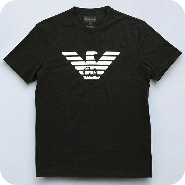 エンポリオ・アルマーニ Tシャツ メンズ ブランド EMPORIO ARMANI 8N1TN51JPZZ 0022 L ブラック 8N1TN51JPZZ-0022-L